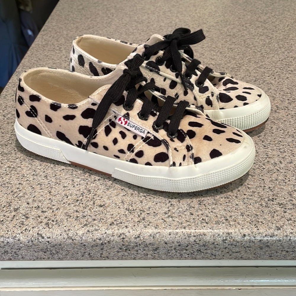 Superga Sneakers Velvet Leopard 6